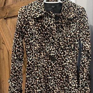 Boutique leopard light weight coat